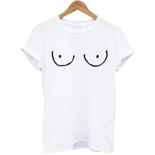 Load image into Gallery viewer, BOOBIES Print Short Sleeve T-shirt
