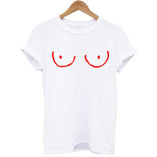 Load image into Gallery viewer, BOOBIES Print Short Sleeve T-shirt
