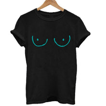 Load image into Gallery viewer, BOOBIES Print Short Sleeve T-shirt

