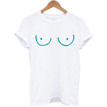Load image into Gallery viewer, BOOBIES Print Short Sleeve T-shirt

