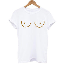 Load image into Gallery viewer, BOOBIES Print Short Sleeve T-shirt
