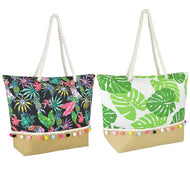 Tropical Beach Bag - Rope Handled