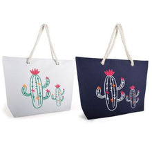 Load image into Gallery viewer, Cactus Beach Bag - Rope Handled
