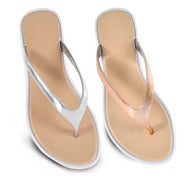 Shiny Metallic Sandals